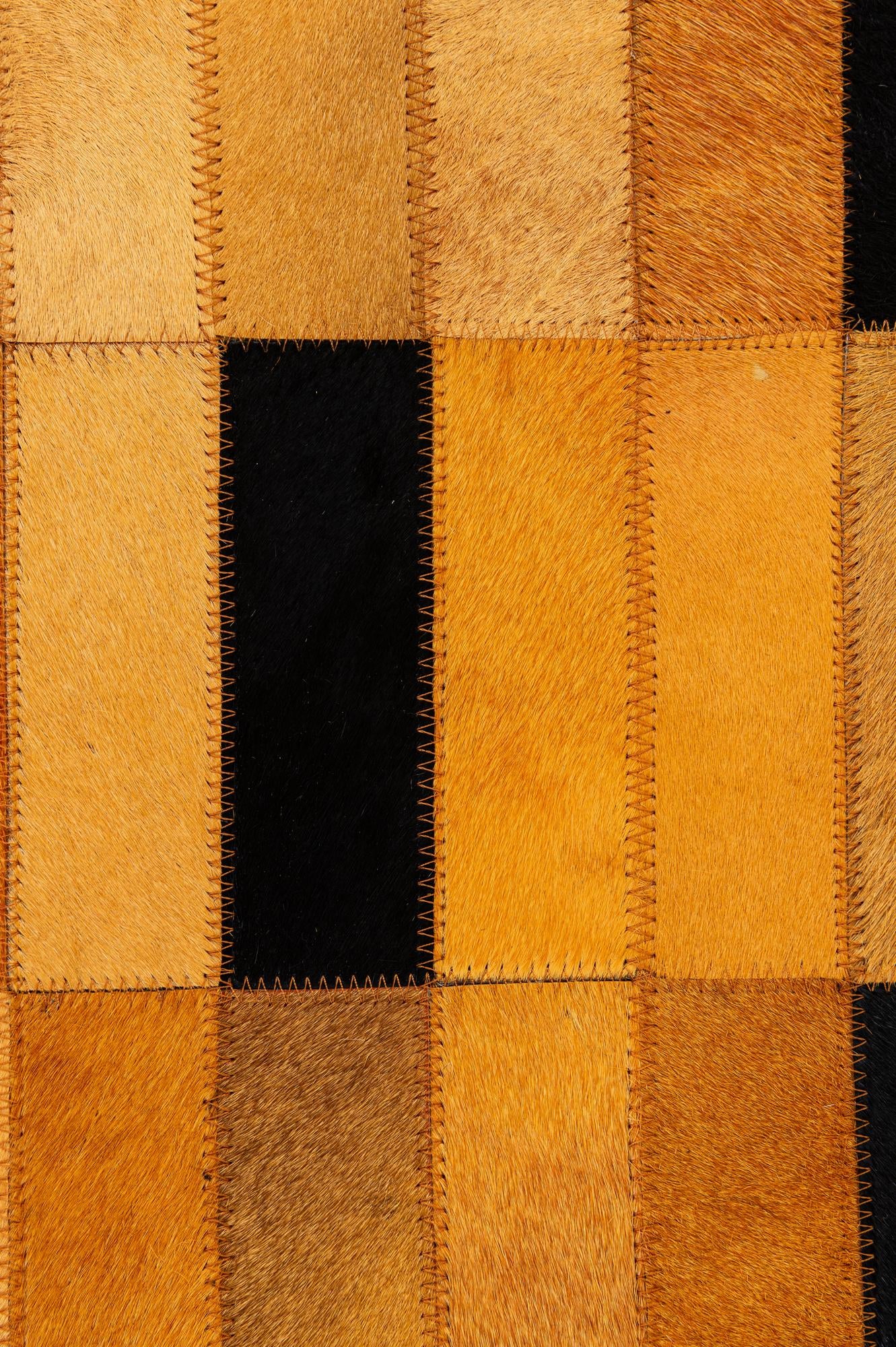 4' 11 x 8' 1 Cowhide - Patchwork Rug