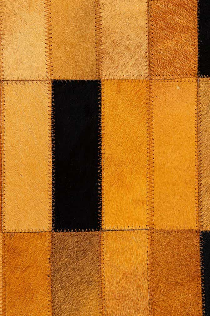 4' 11 x 8' 1 Cowhide - Patchwork Rug
