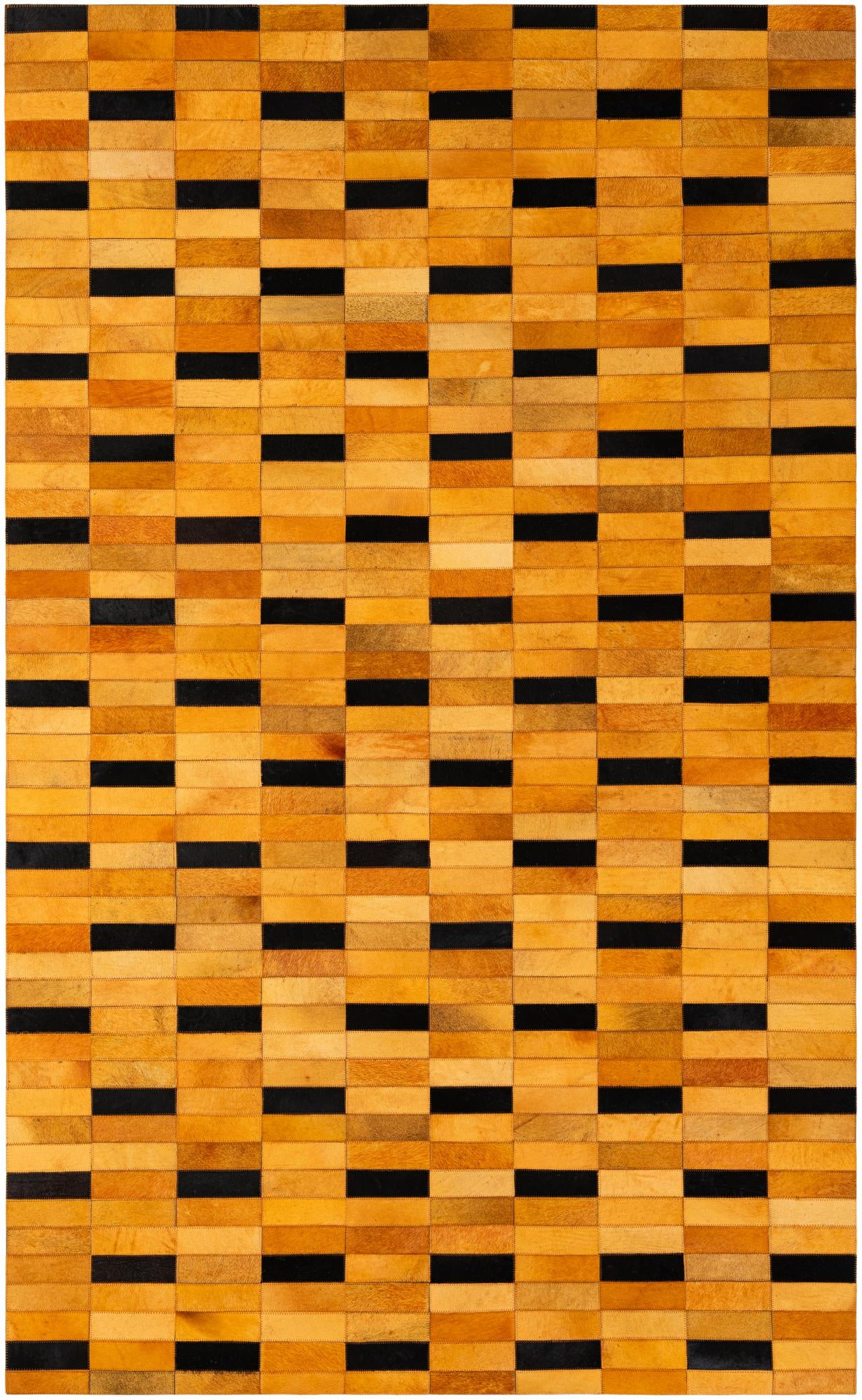 4' 11 x 8' 1 Cowhide - Patchwork Rug