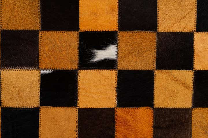 5' 2 x 8' Cowhide - Patchwork Rug