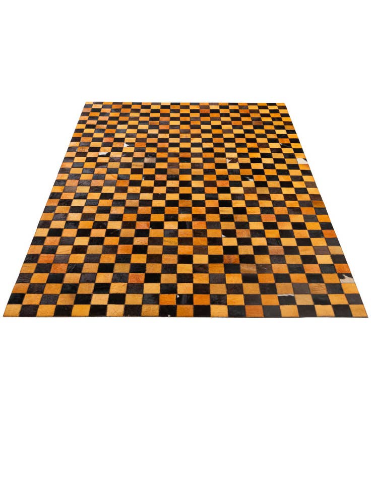 Detail image of 5' 2 x 8' 1 Cowhide - Patchwork Rug