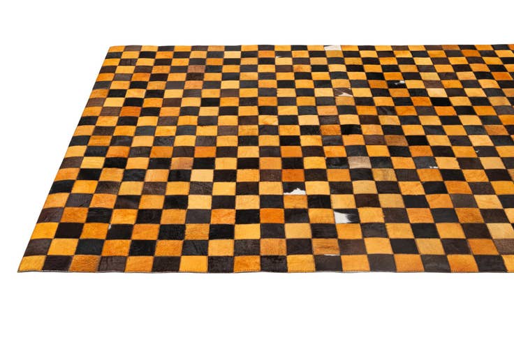 Detail image of 5' 2 x 8' 1 Cowhide - Patchwork Rug