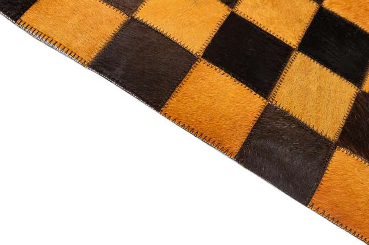 5' 2 x 8' 1 Cowhide - Patchwork Rug