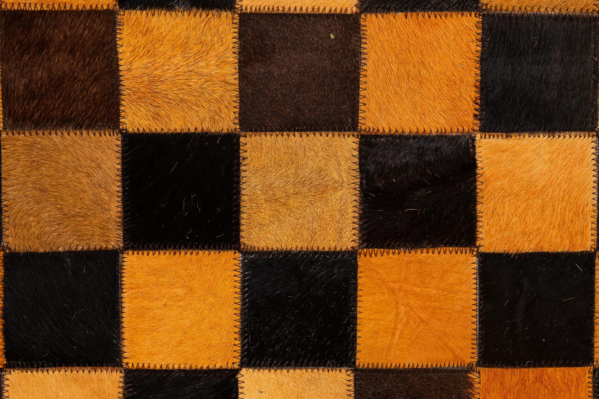 5' 2 x 8' 1 Cowhide - Patchwork Rug