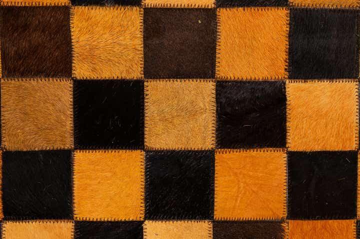 5' 2 x 8' 1 Cowhide - Patchwork Rug