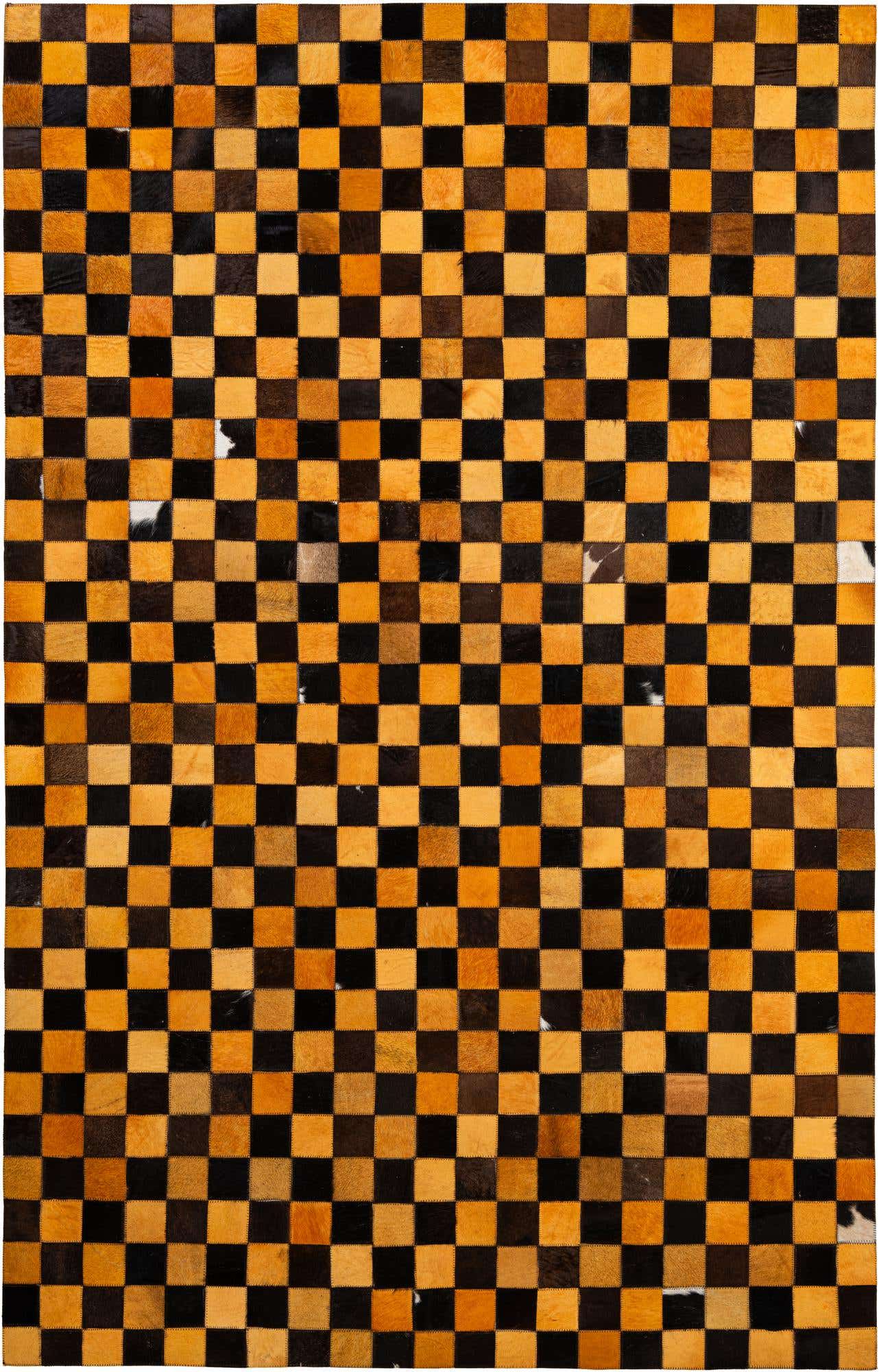5' 2 x 8' 1 Cowhide - Patchwork Rug