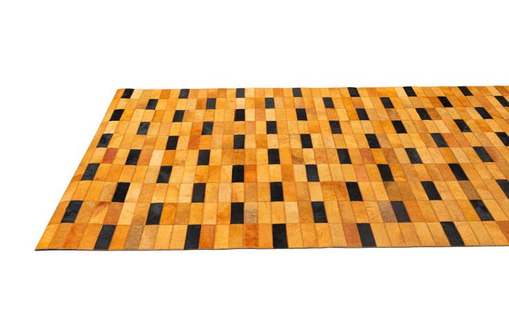 Detail image of 5' x 8' Cowhide - Patchwork Rug
