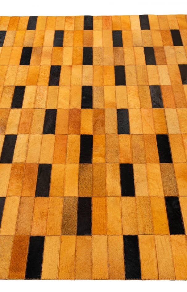 Detail image of 5' x 8' Cowhide - Patchwork Rug