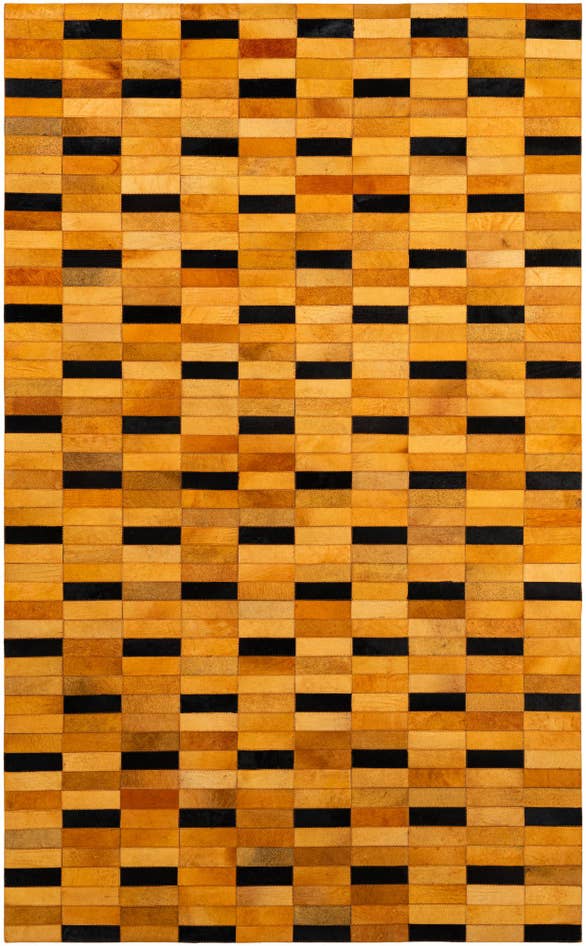 Detail image of 5' x 8' Cowhide - Patchwork Rug