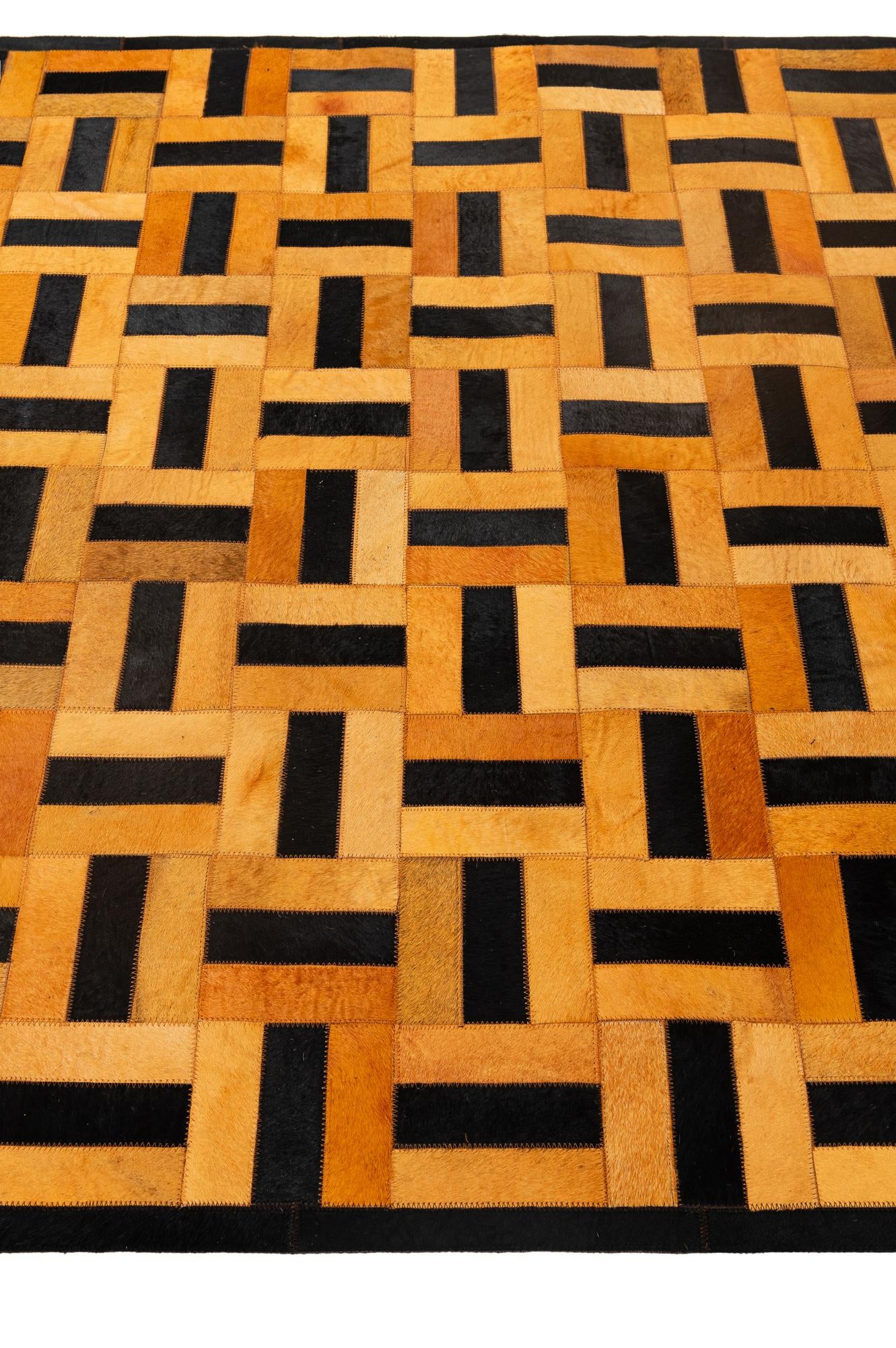 5' x 8' Cowhide - Patchwork Rug