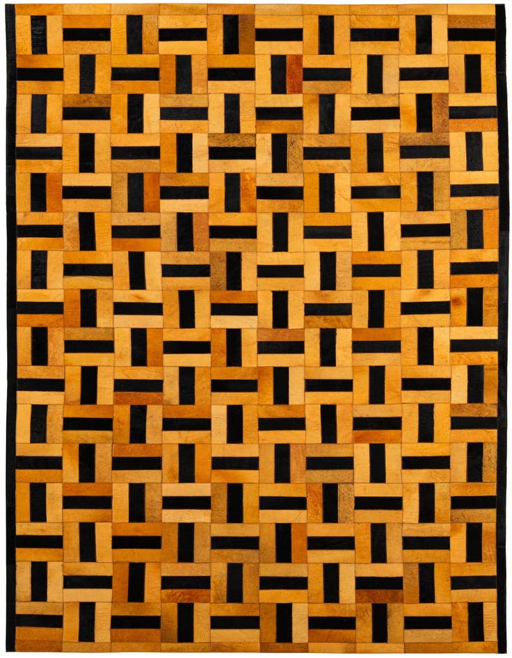 Detail image of 5' x 8' Cowhide - Patchwork Rug
