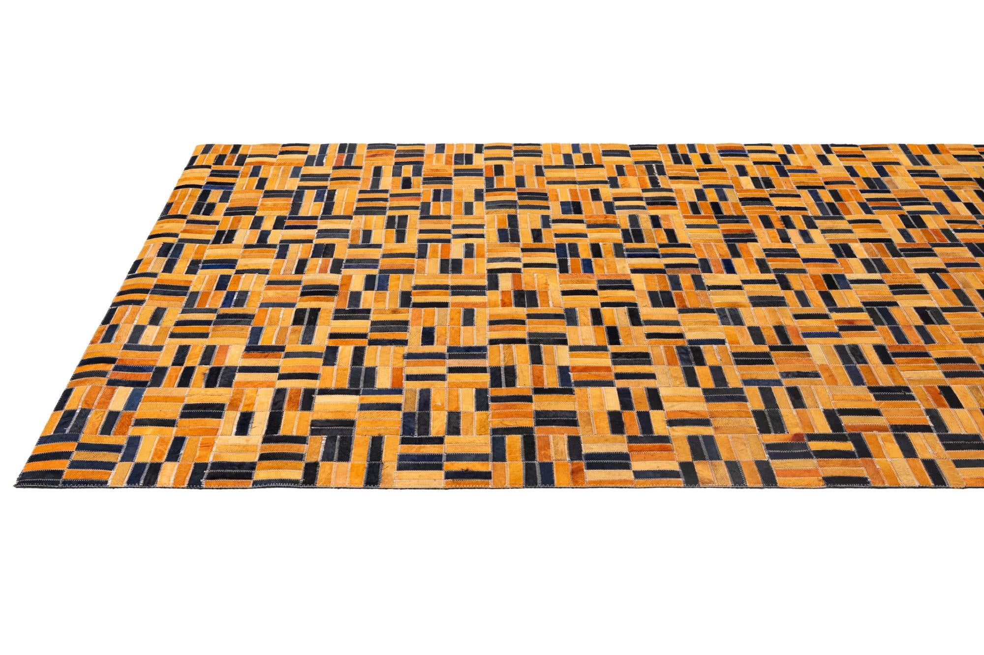 5' x 7' 11 Cowhide - Patchwork Rug