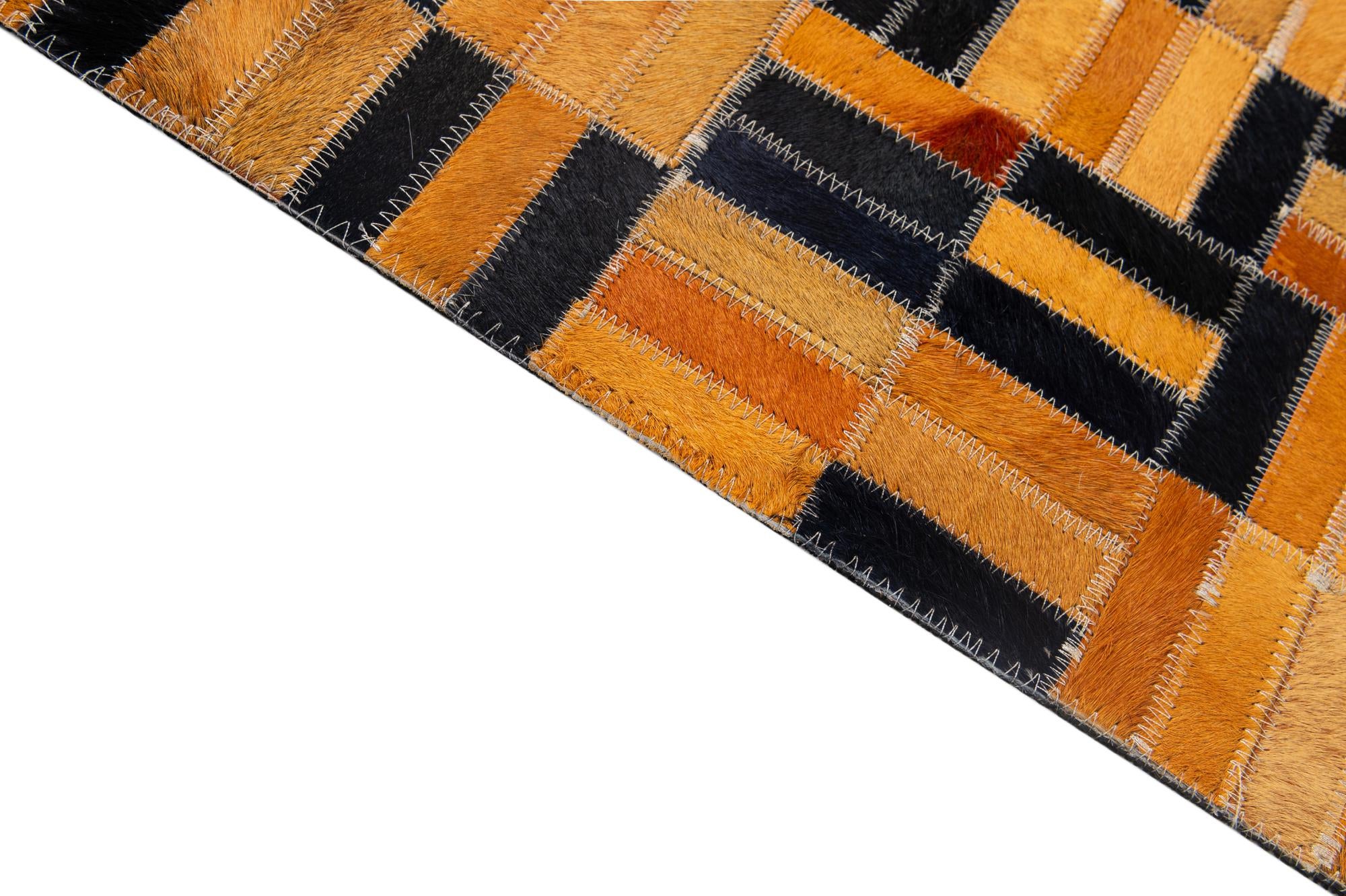 5' x 7' 11 Cowhide - Patchwork Rug