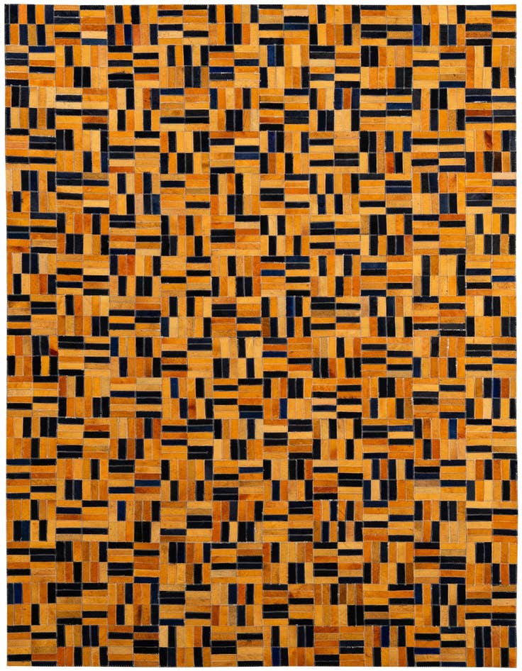Detail image of 5' x 7' 11 Cowhide - Patchwork Rug