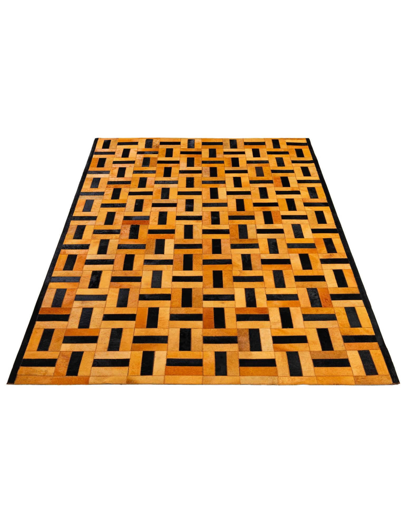 5' 2 x 8' 1 Cowhide - Patchwork Rug