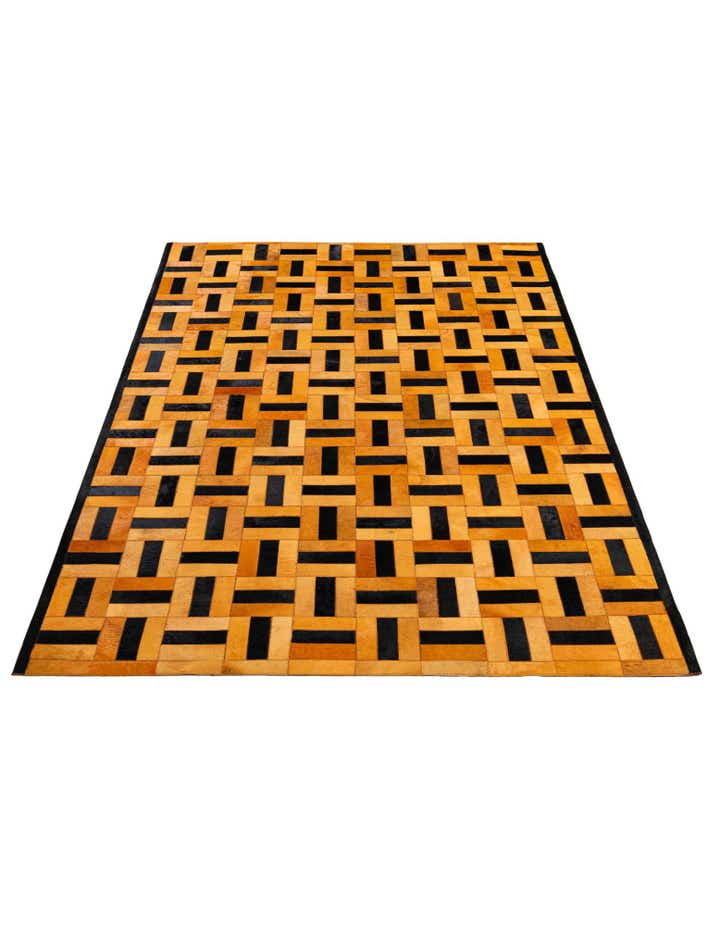 5' 2 x 8' 1 Cowhide - Patchwork Rug