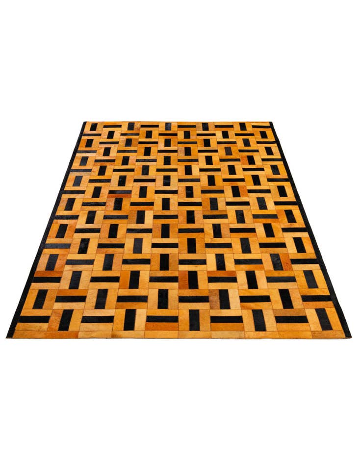 Detail image of 5' 2 x 8' 1 Cowhide - Patchwork Rug