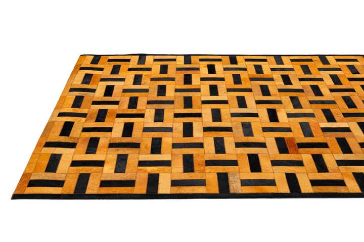 5' 2 x 8' 1 Cowhide - Patchwork Rug