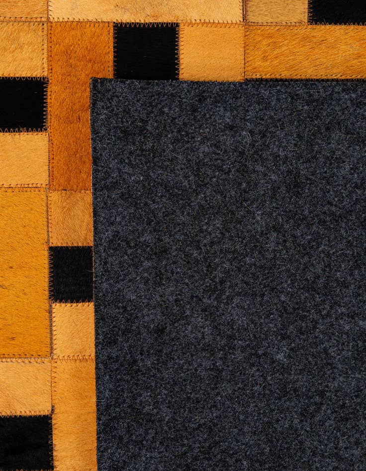 Detail image of 5' 2 x 8' 1 Cowhide - Patchwork Rug