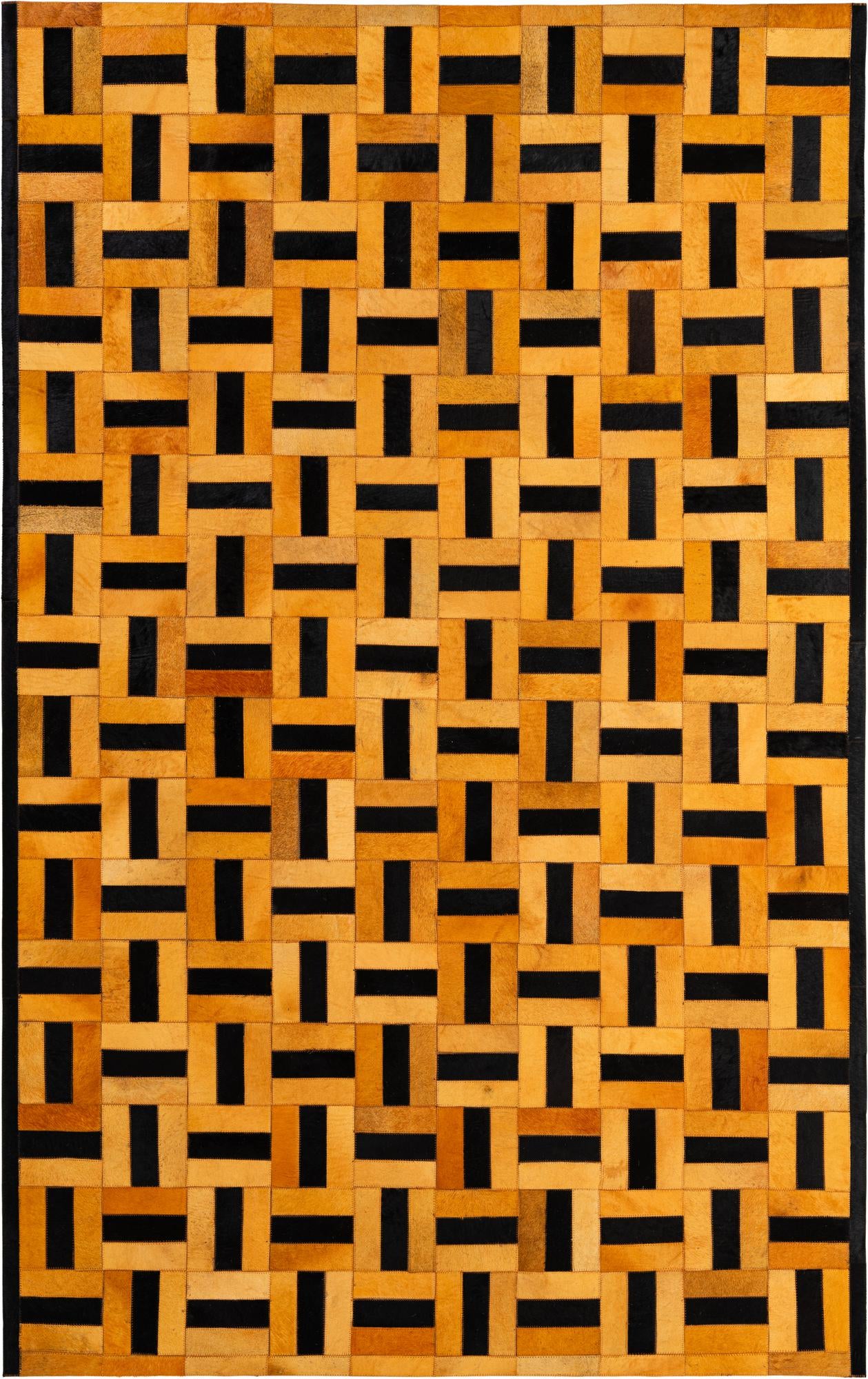 5' 2 x 8' 1 Cowhide - Patchwork Rug