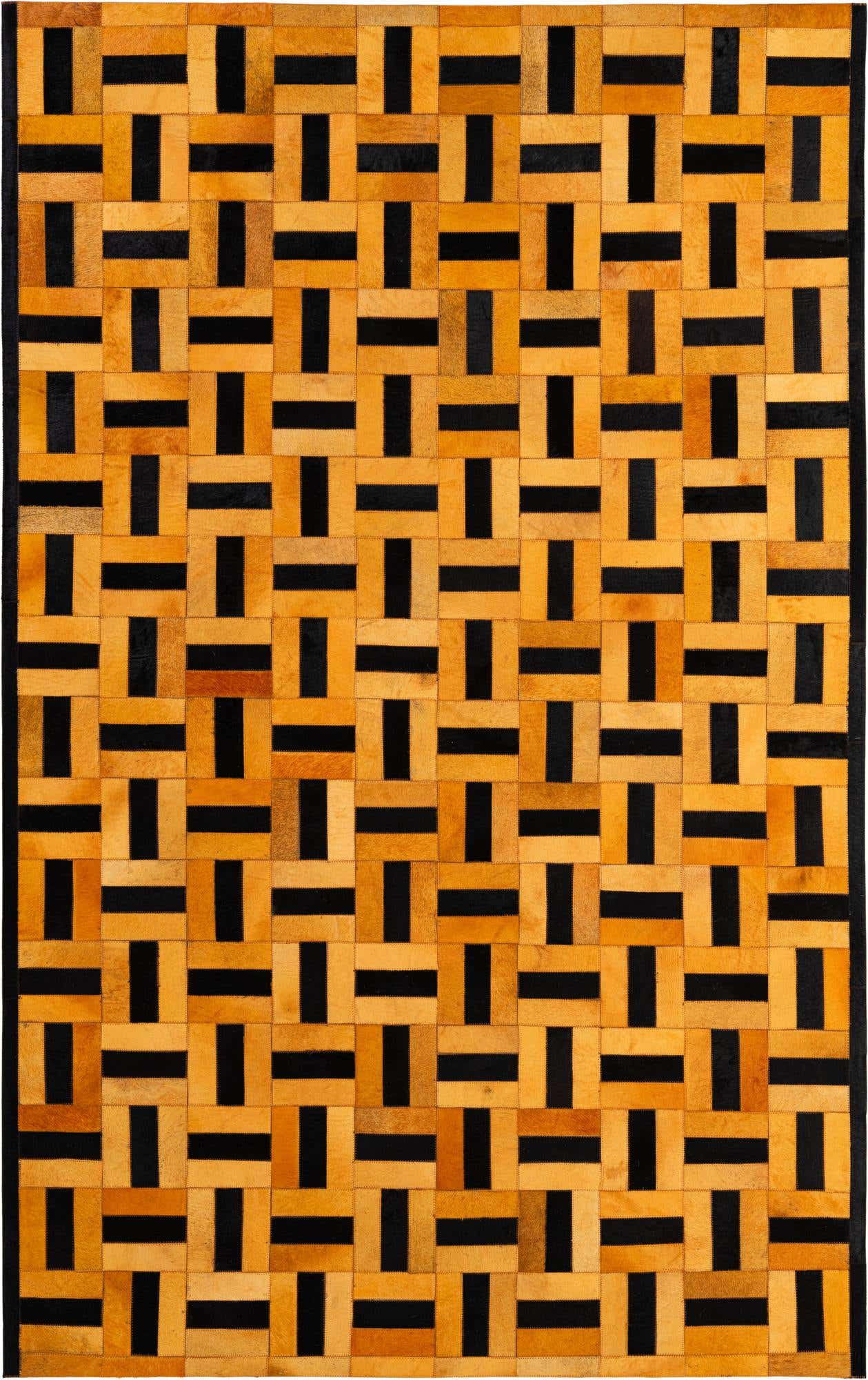 5' 2 x 8' 1 Cowhide - Patchwork Rug