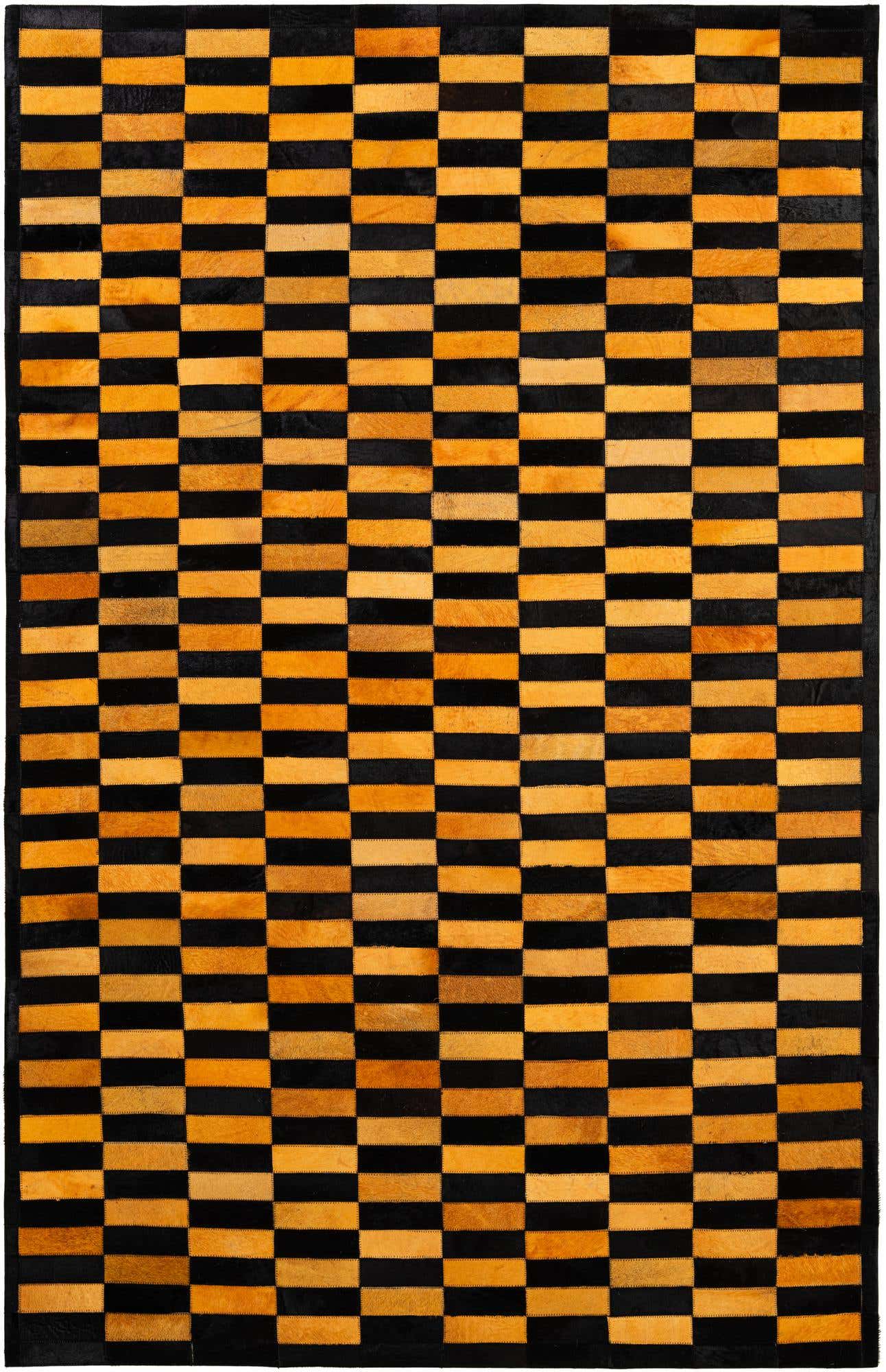 5' 2 x 8' 1 Cowhide - Patchwork Rug