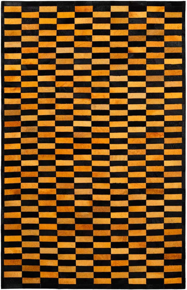 5' 2 x 8' 1 Cowhide - Patchwork Rug