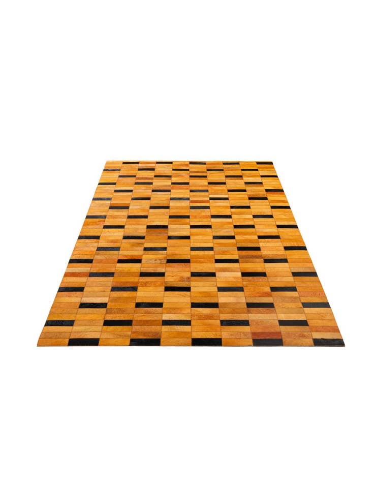 Detail image of 5' x 8' Cowhide - Patchwork Rug