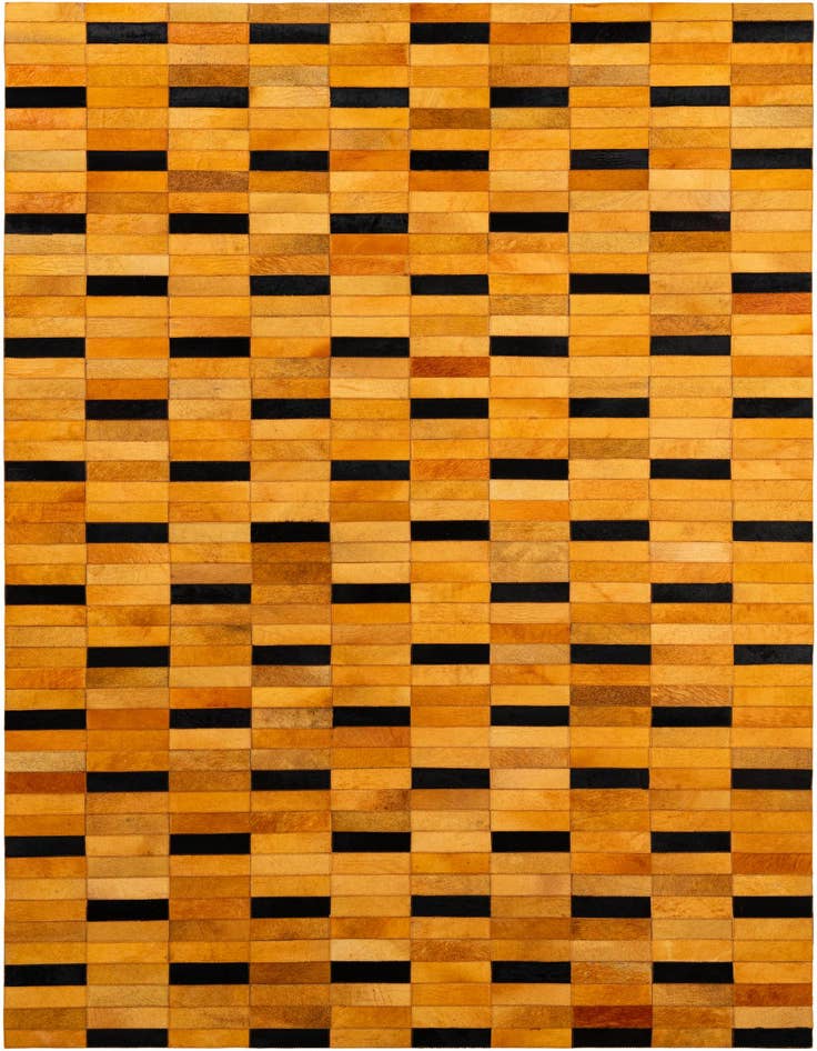 Detail image of 5' x 8' Cowhide - Patchwork Rug