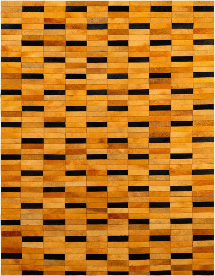 Detail image of 5' x 7' 11 Cowhide - Patchwork Rug
