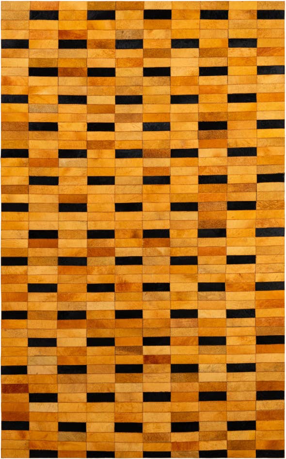 Detail image of 5' x 7' 11 Cowhide - Patchwork Rug