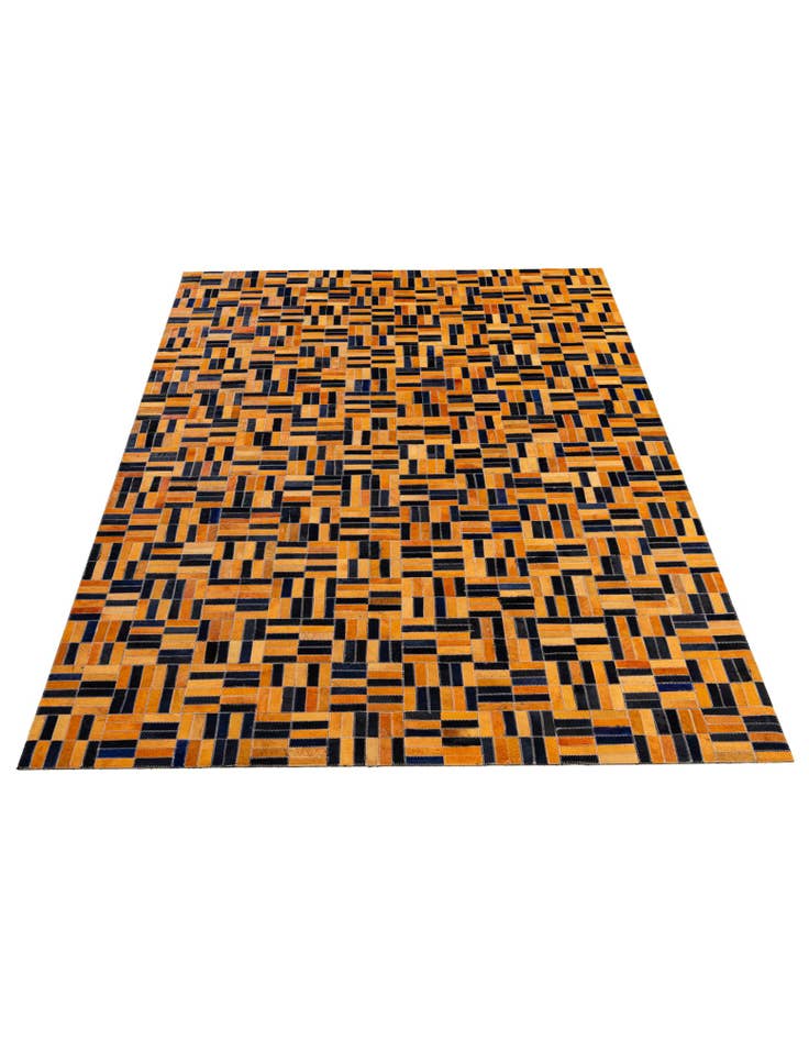Detail image of 5' x 7' 11 Cowhide - Patchwork Rug