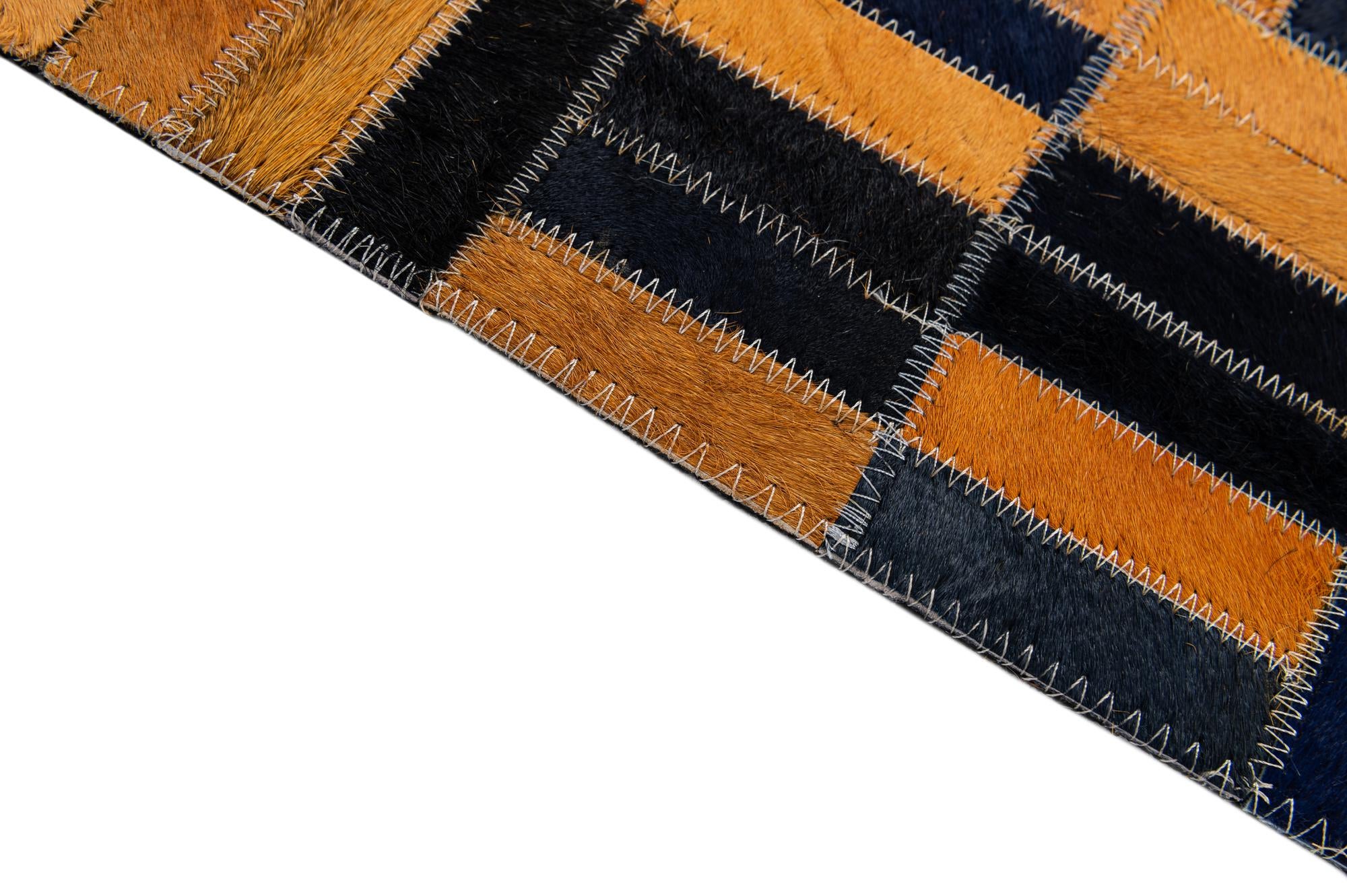 5' x 7' 11 Cowhide - Patchwork Rug