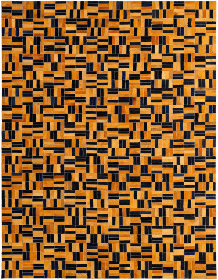 Detail image of 5' x 7' 11 Cowhide - Patchwork Rug
