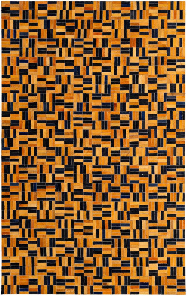 Detail image of 5' x 7' 11 Cowhide - Patchwork Rug