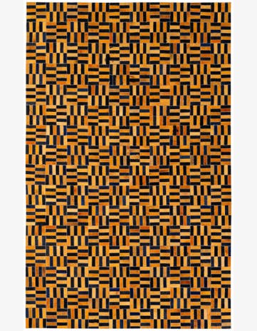 5' 1 x 8' Cowhide - Patchwork Rug