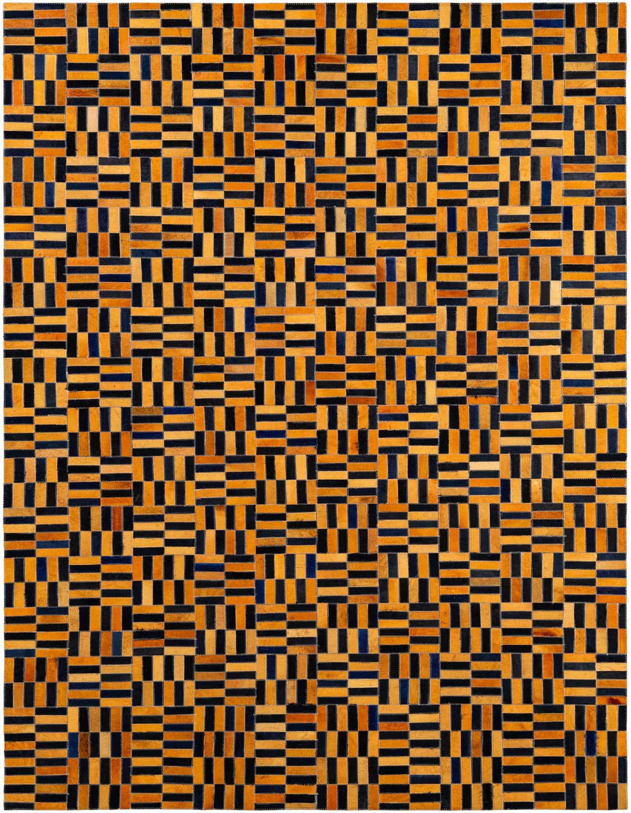 5' 1 x 8' Cowhide - Patchwork Rug