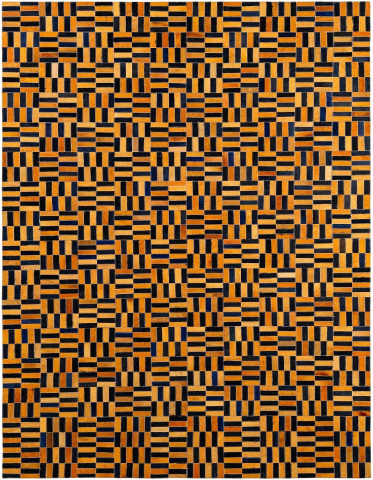 Detail image of 5' 1 x 8' Cowhide - Patchwork Rug
