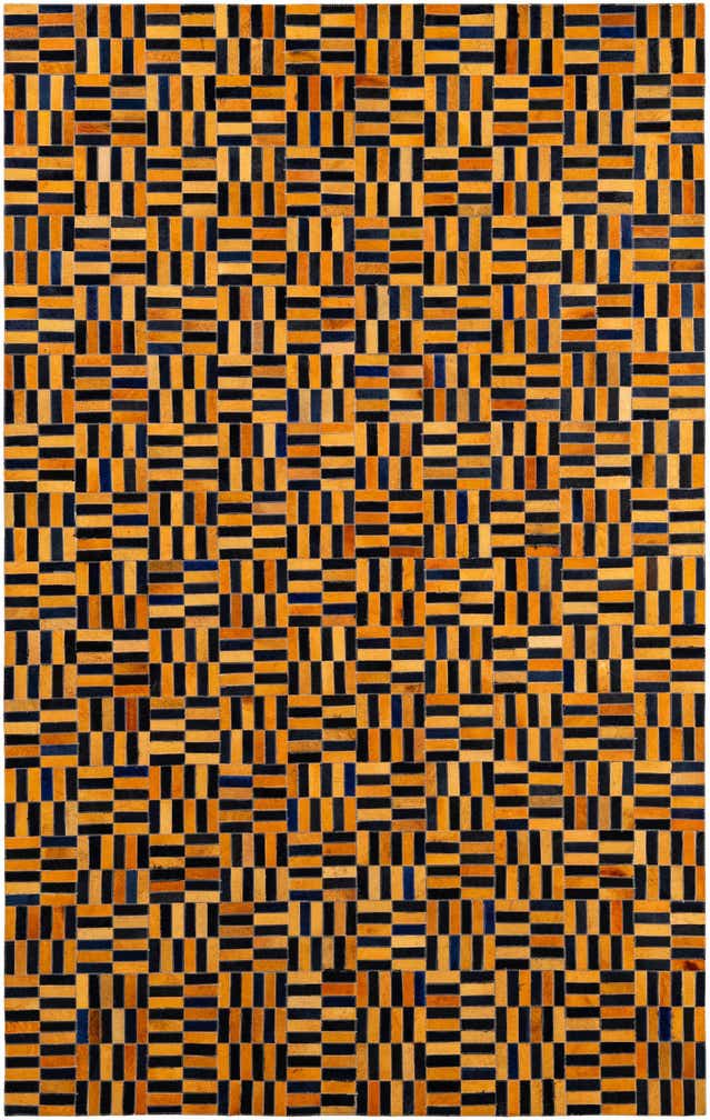 5' 1 x 8' Cowhide - Patchwork Rug