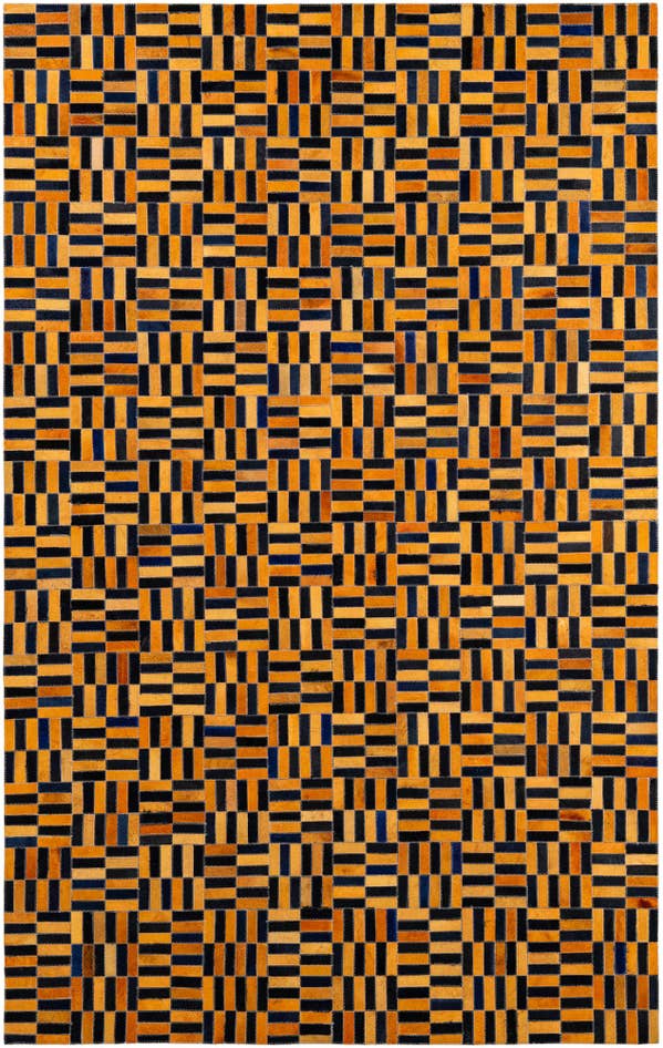 Detail image of 5' 1 x 8' Cowhide - Patchwork Rug