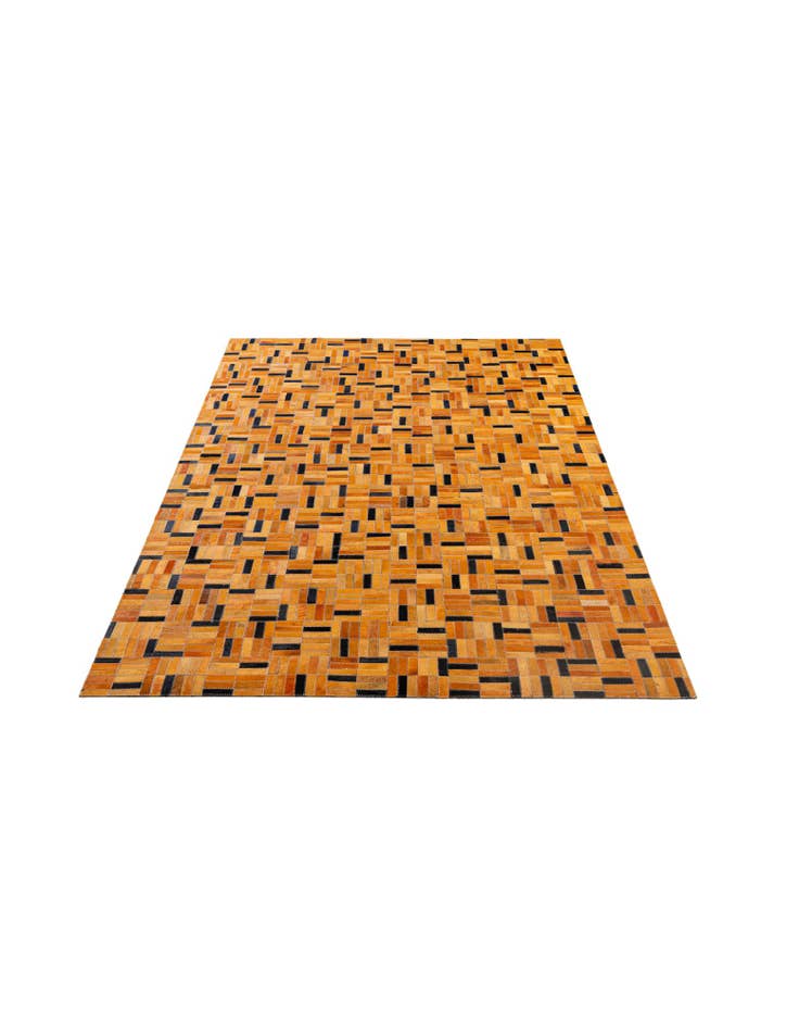 Detail image of 5' x 7' 11 Cowhide - Patchwork Rug