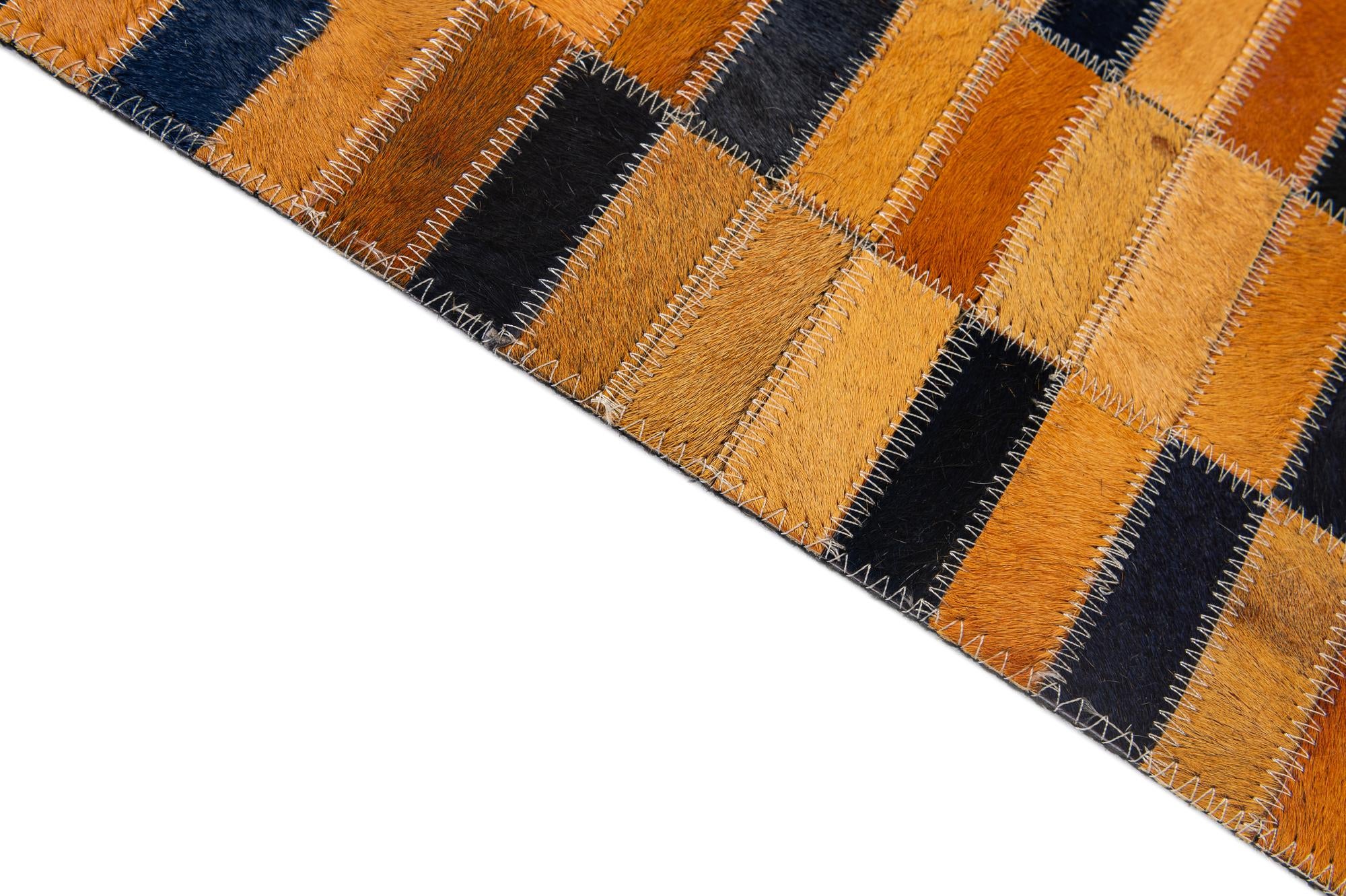 5' x 7' 11 Cowhide - Patchwork Rug