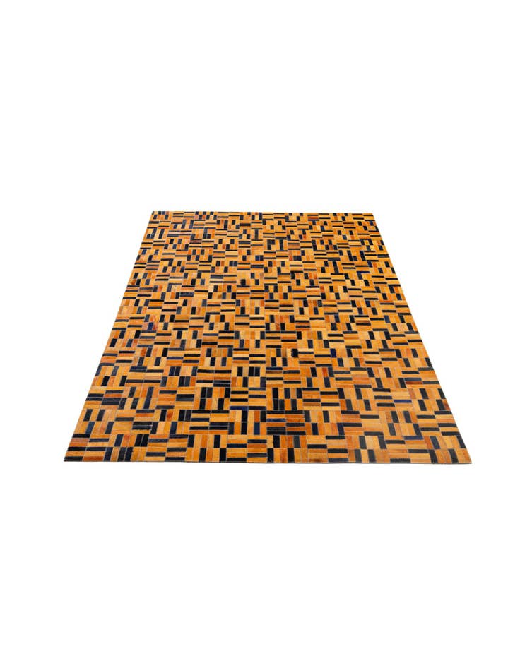 Detail image of 5' x 7' 11 Cowhide - Patchwork Rug