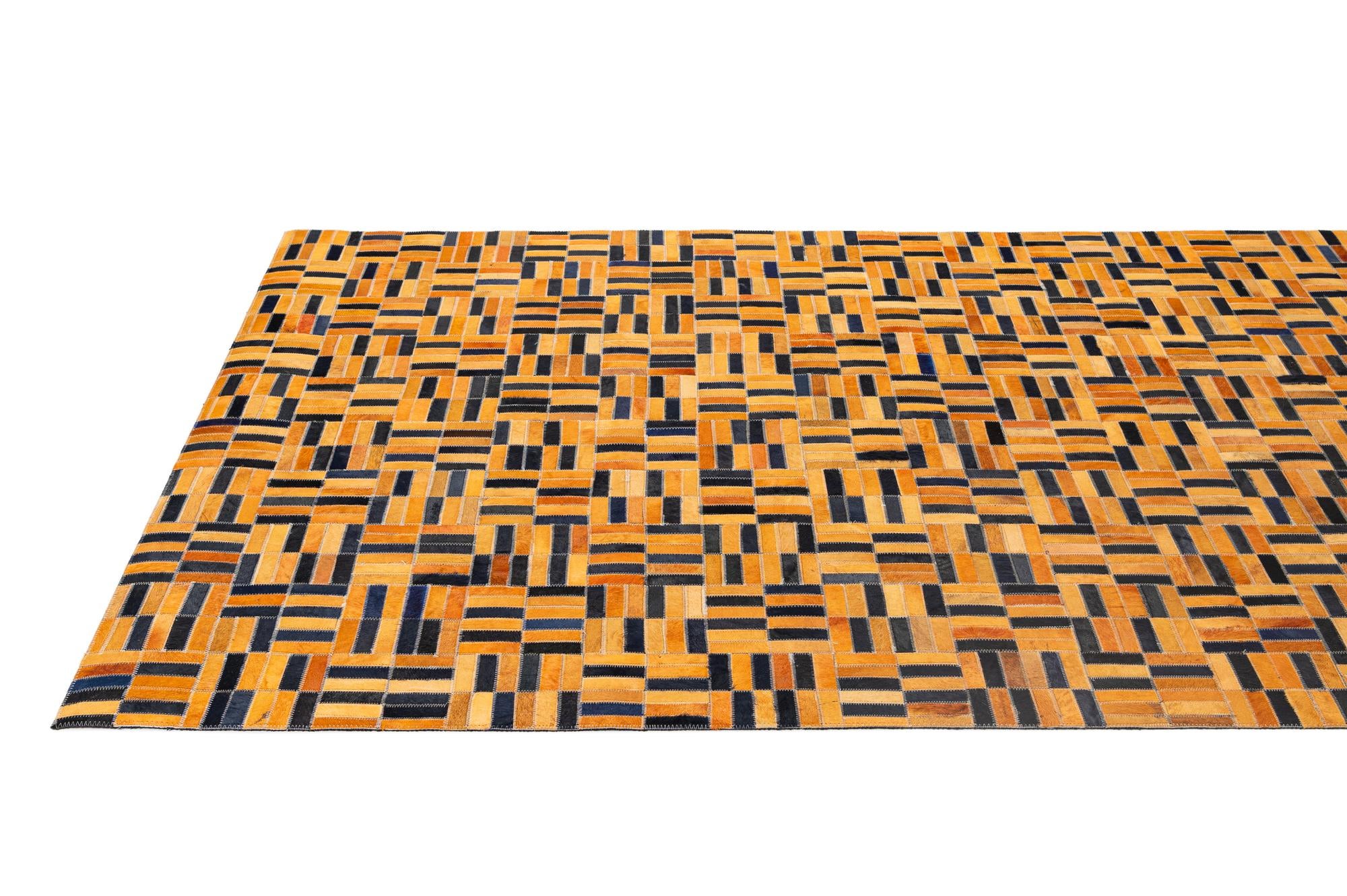 5' x 7' 11 Cowhide - Patchwork Rug