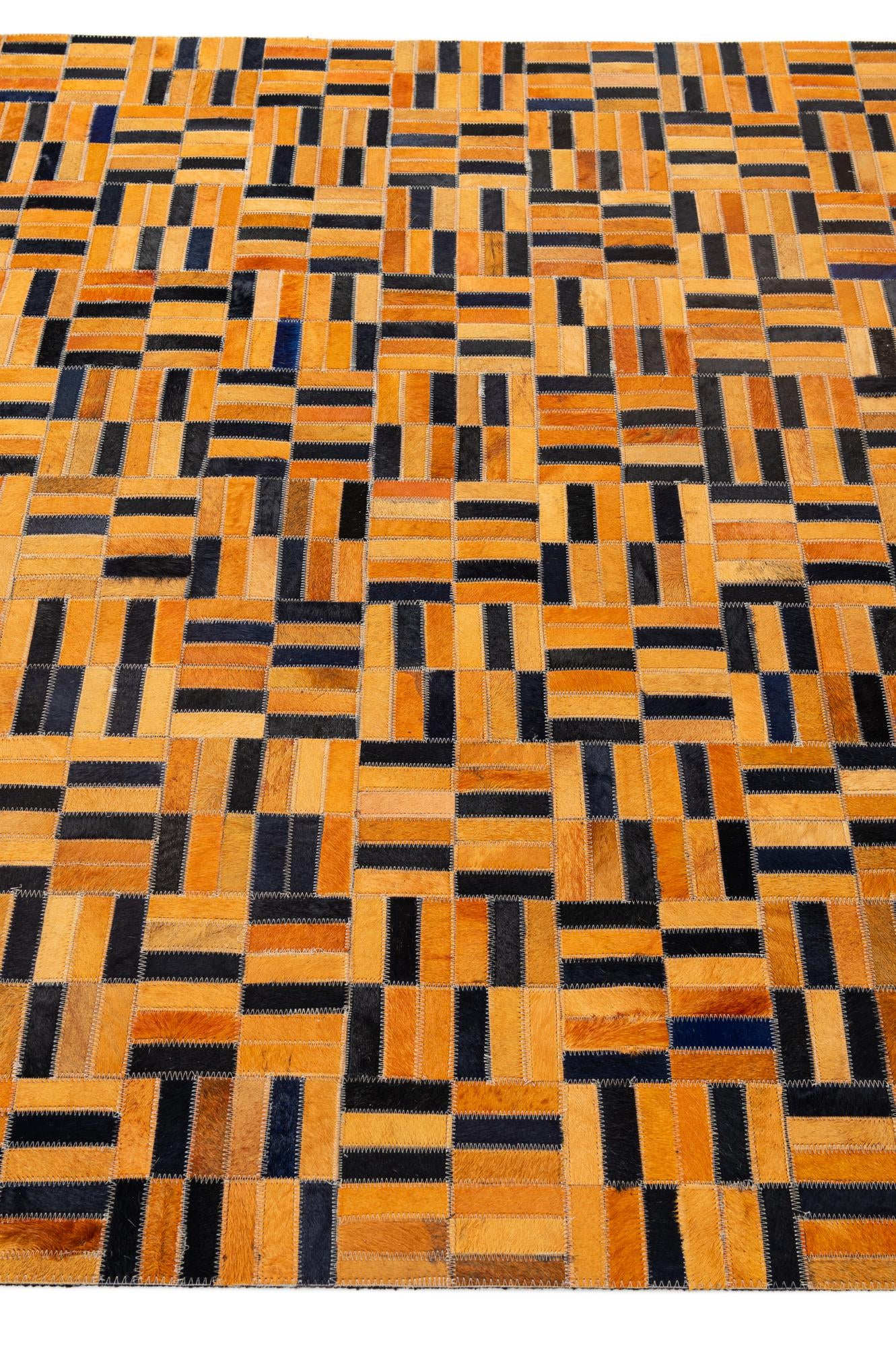 5' x 7' 11 Cowhide - Patchwork Rug