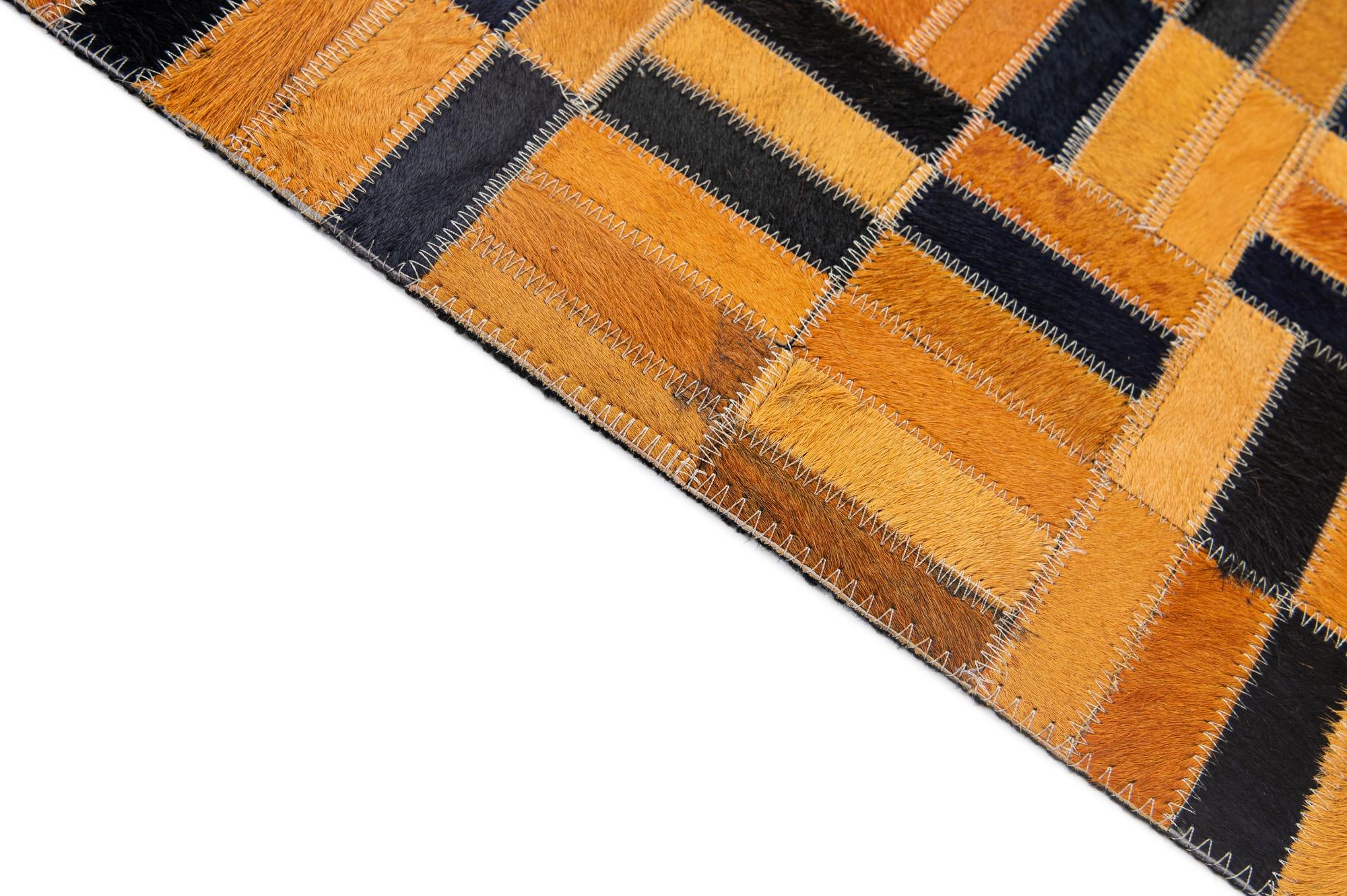 5' x 7' 11 Cowhide - Patchwork Rug