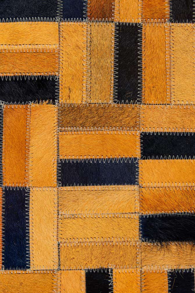 5' x 7' 11 Cowhide - Patchwork Rug