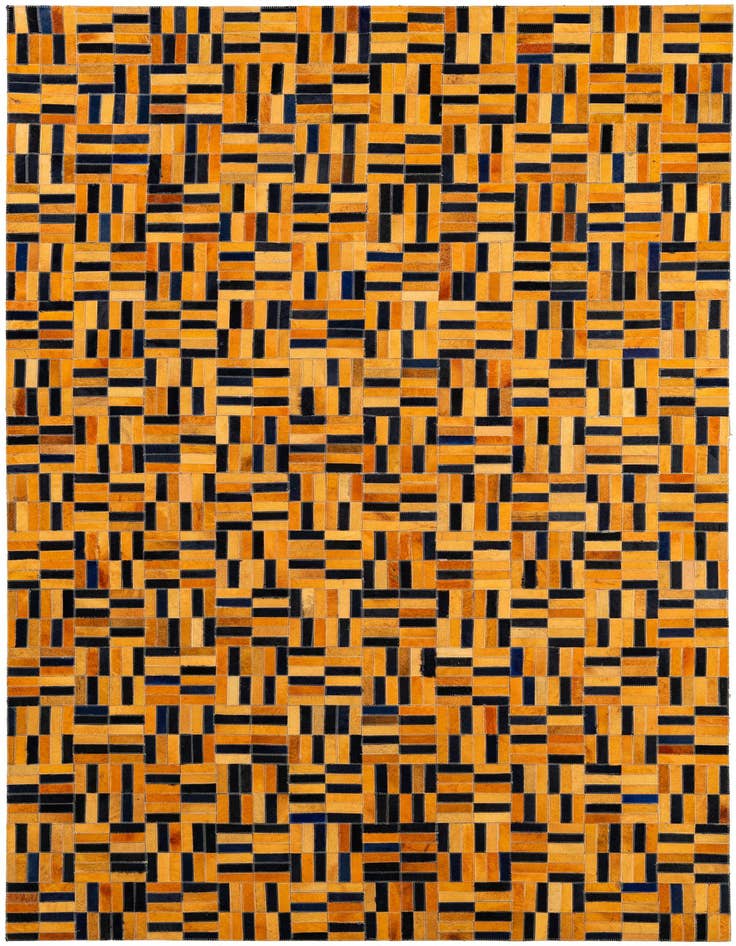 Detail image of 5' x 7' 11 Cowhide - Patchwork Rug