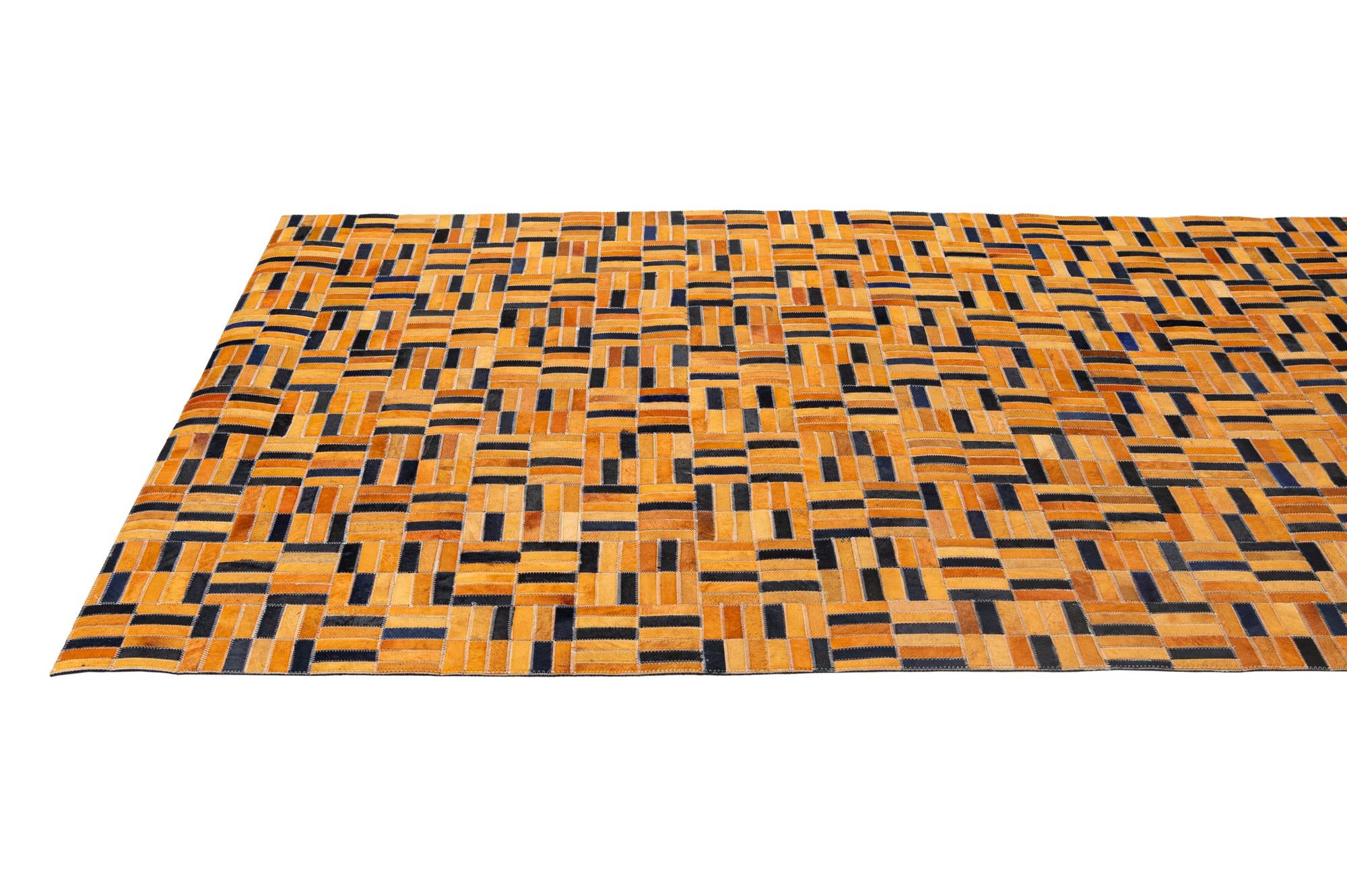 5' x 7' 11 Cowhide - Patchwork Rug