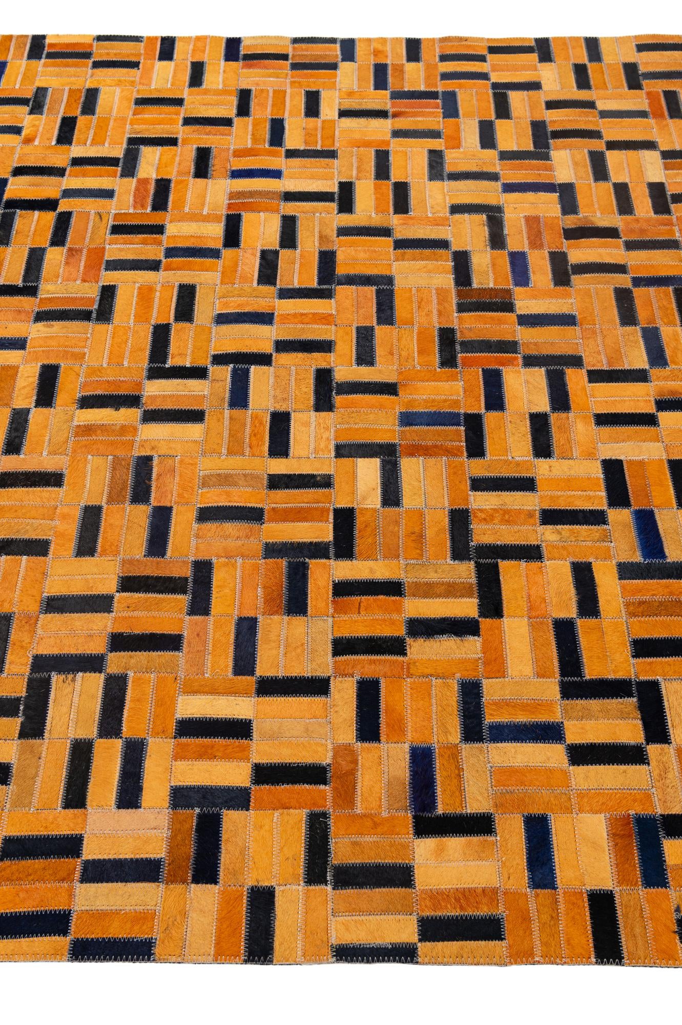 5' x 7' 11 Cowhide - Patchwork Rug